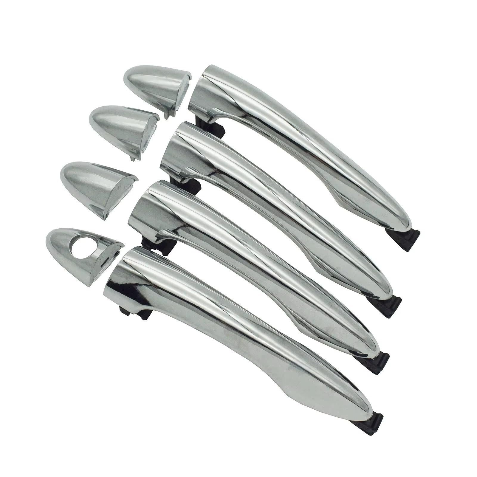 WPHLYZ for Kia for Sportage 2011 2012 2013 2014 2015 2016 4Pcs Front Rear Exterior Outside Door Handles Set Chrome 82661-3W000 Car Exterior Door Handle