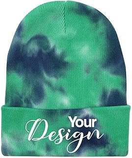 INK STITCH SP412 Custom Design Your Own Unisex Knit Beanie Hats - Ocean