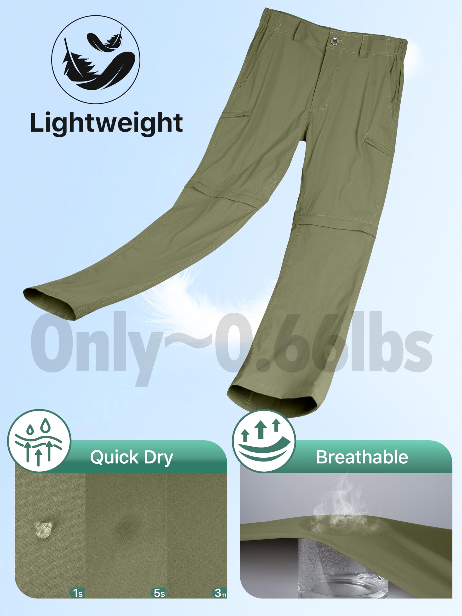 Amazon.com : FREE SOLDIER Men's Outdoor Convertible Hiking Pants