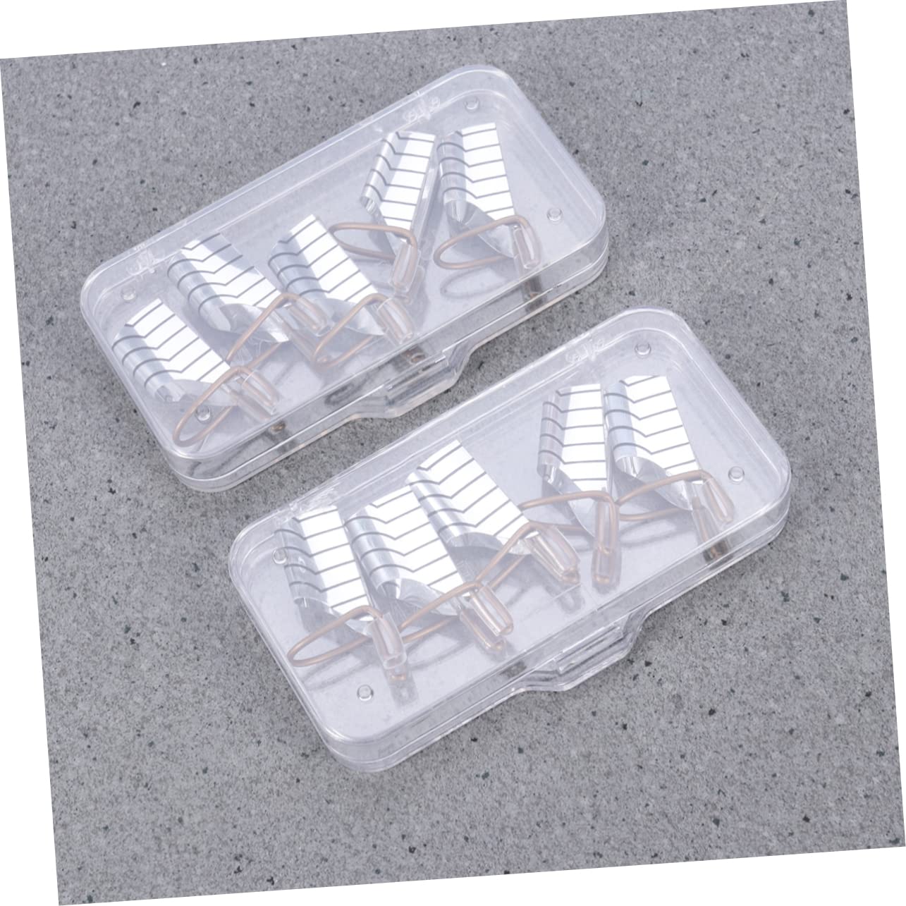 Healvian 45pezzi Forme Per Unghie Alluminio Riproponibili e Pratiche Per Estensione Unghie Strumento Per Nail Art Per Manicure Argento