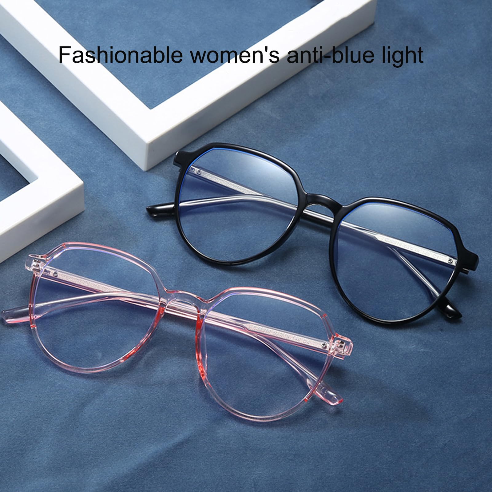 Occhiali Luce Blu Uomo Donna - Antiriflesso Occhiali Anti Luce Blu Super Leggeri in TR90 Occhiali da Computer Anti Eyestrain per PC, Tablet, Gaming E TV,E