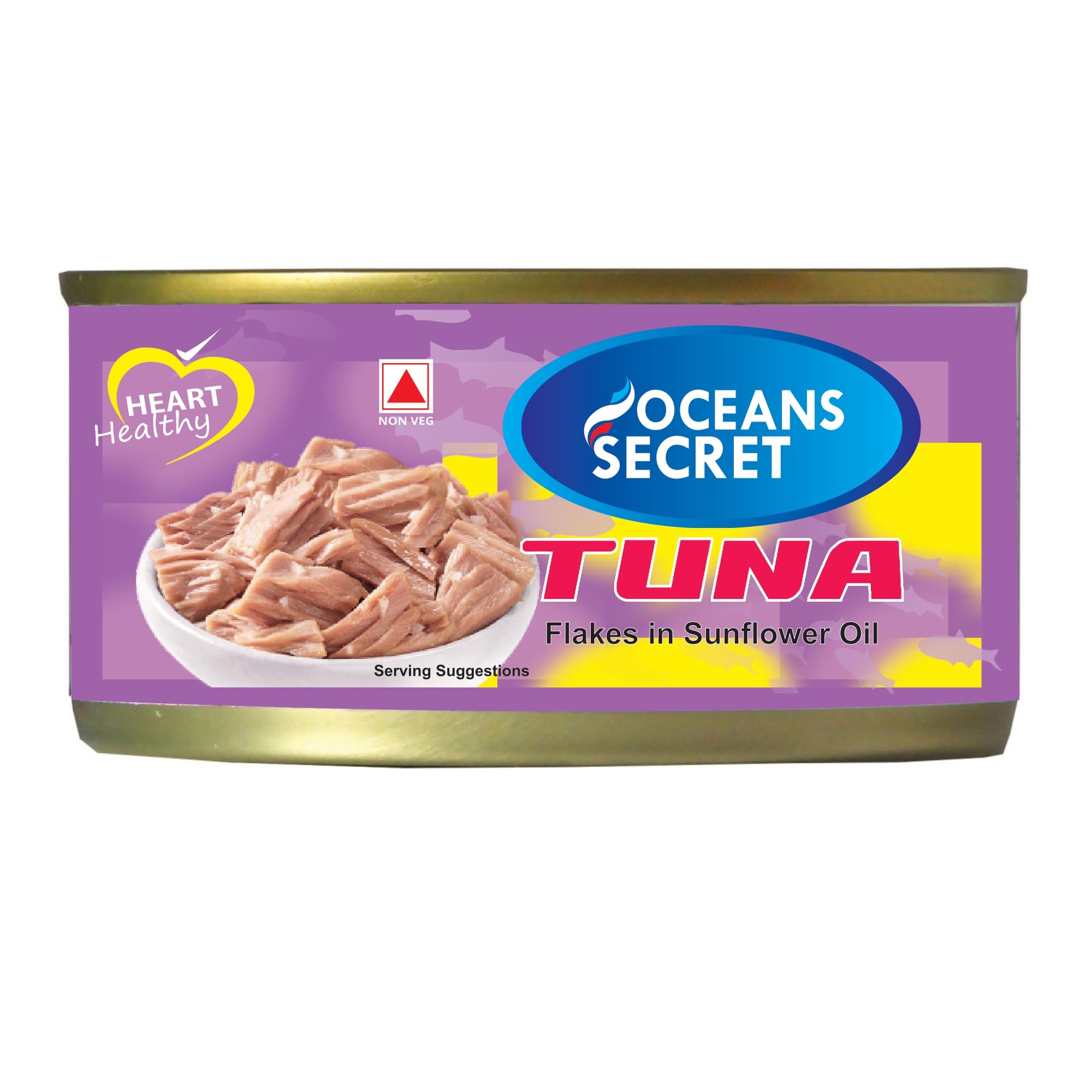 Oceans Secret - Canned Tuna Flakes in Sunflower Oil, 180g (Pack of 4) | Immunity Booster | Superfood (B086616JX7) Amazon Price History, Amazon Price Tracker
