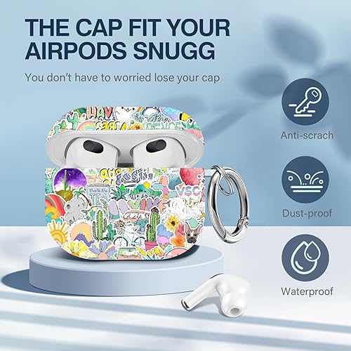 Vista 66 de Maxjoy for AirPods 2nd Generation Case, Unique Design Hard Protective Shockproof Airpods Case Cover with Keychain Compatible with Apple AirPods Sea