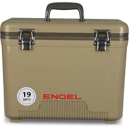 Engel 19qt Leak-Proof, Air Tight, Drybox Cooler and Small Hard Shell Lunchbox for Men and Women