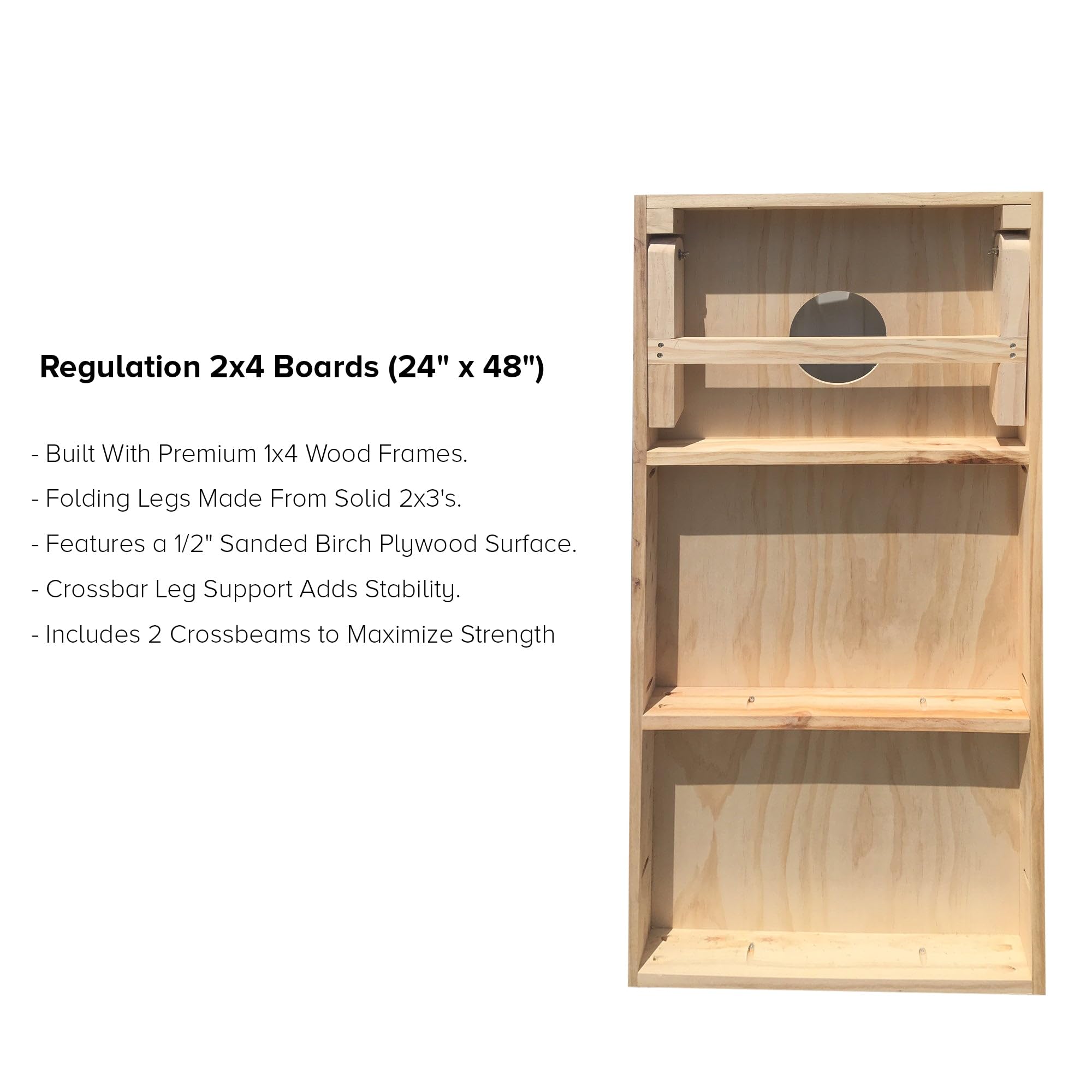 Massachusetts State Pride Corn Hole Board Game Set - Reg 2x4 (24