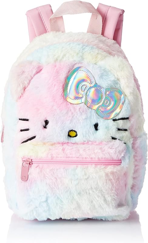 Mini Mochila Pelucia Hello Kitty Tie Dye em oferta na Shopee