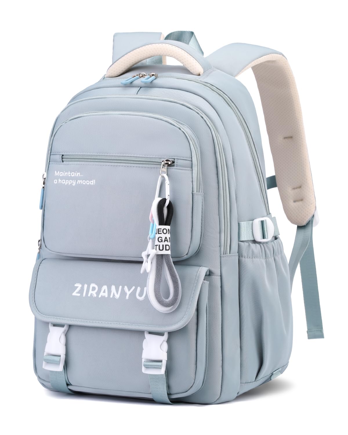 Amythe Mochila Escolar Niña - Mochila Colegio Niña para Instituto y Secundaria Ligera, Mochilas Adolescentes Chicas con Bolsillo Portátil 15,6" para Viaje - Apta para Carro, Azul