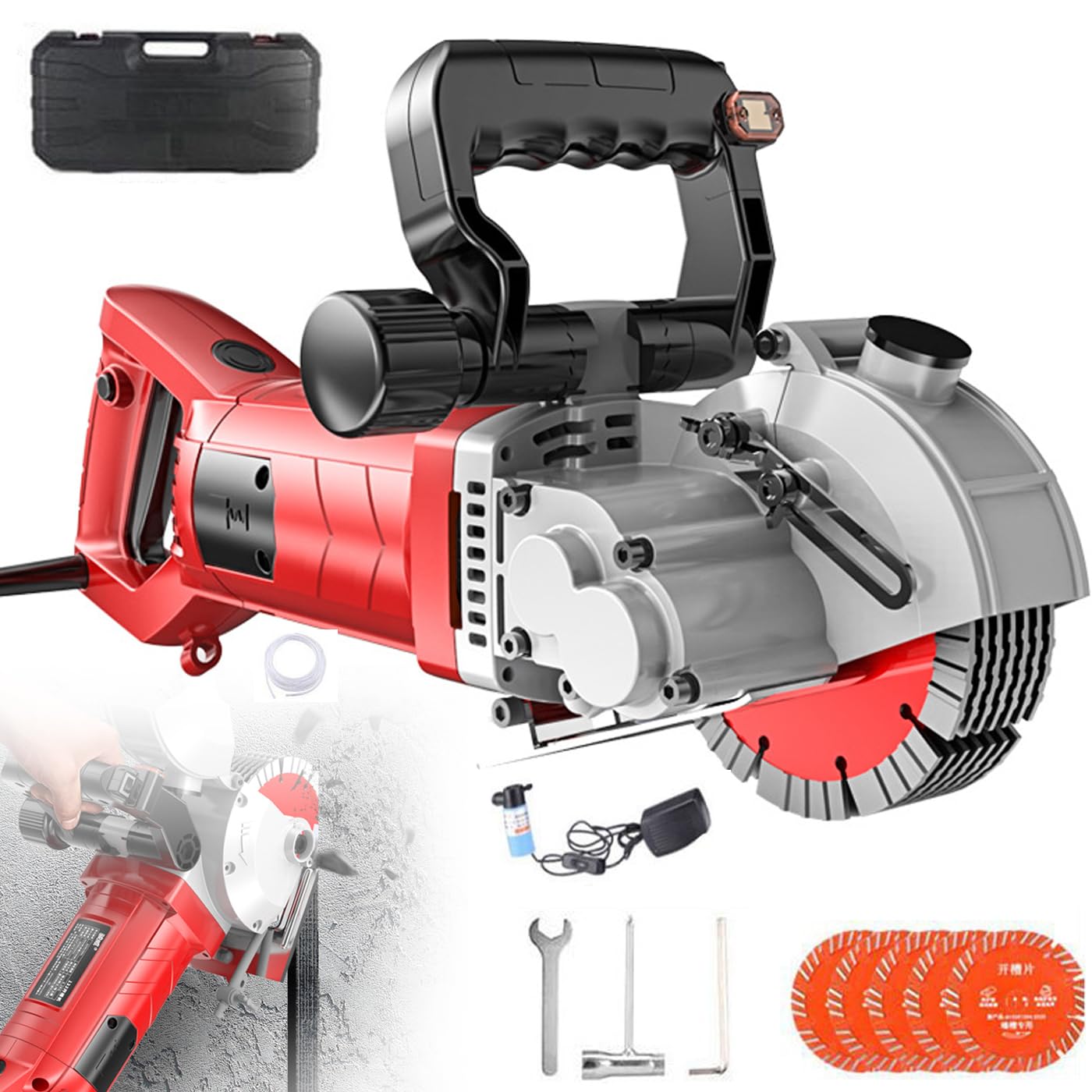 Electric wall chaser 6500r/min, 5500W Wall Groove Cutting Machine, 0 ...