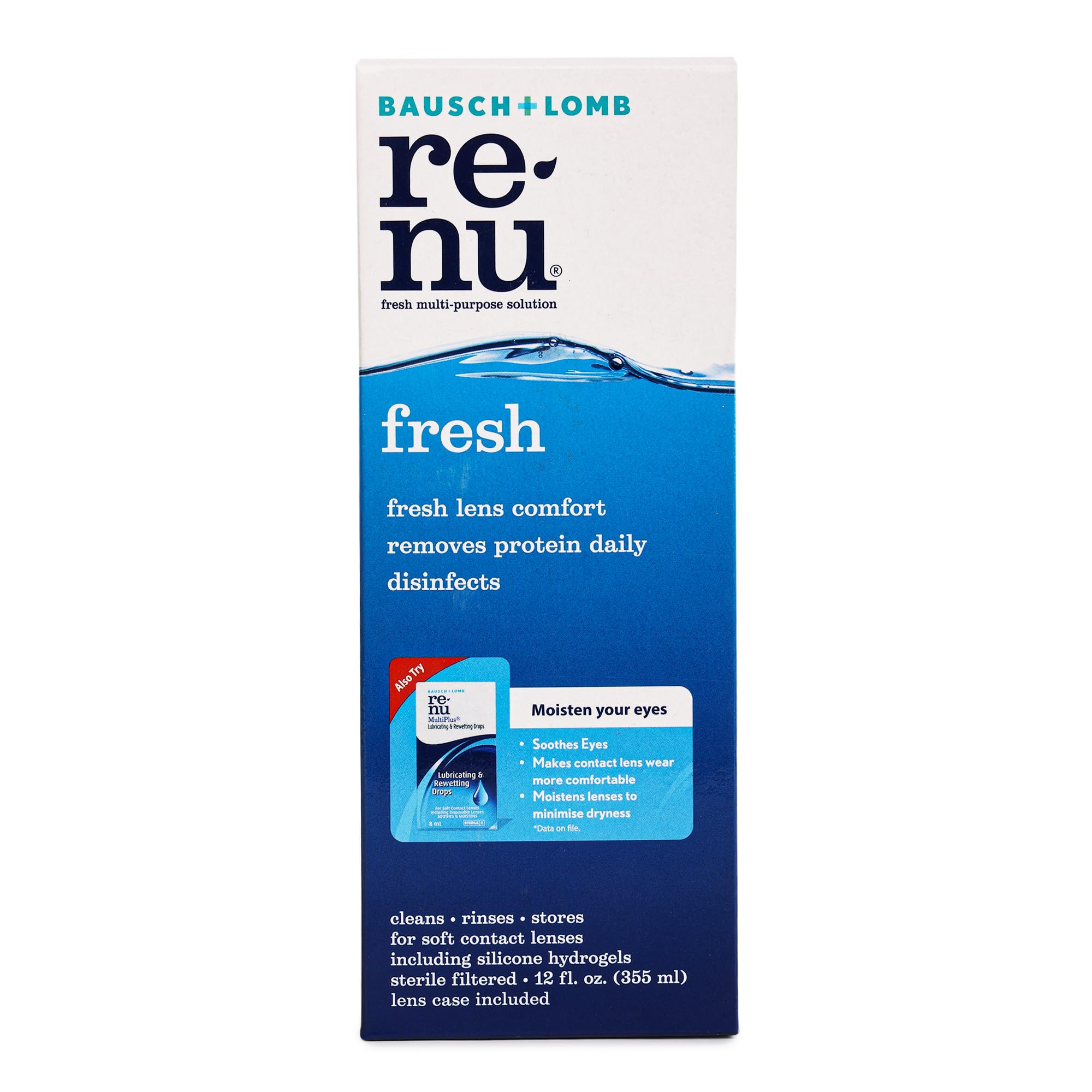 Bausch + Lomb Renu Fresh Multi-Purpose Contact Lens Solution 355ml (Pack of 1) — Amazon image 2
