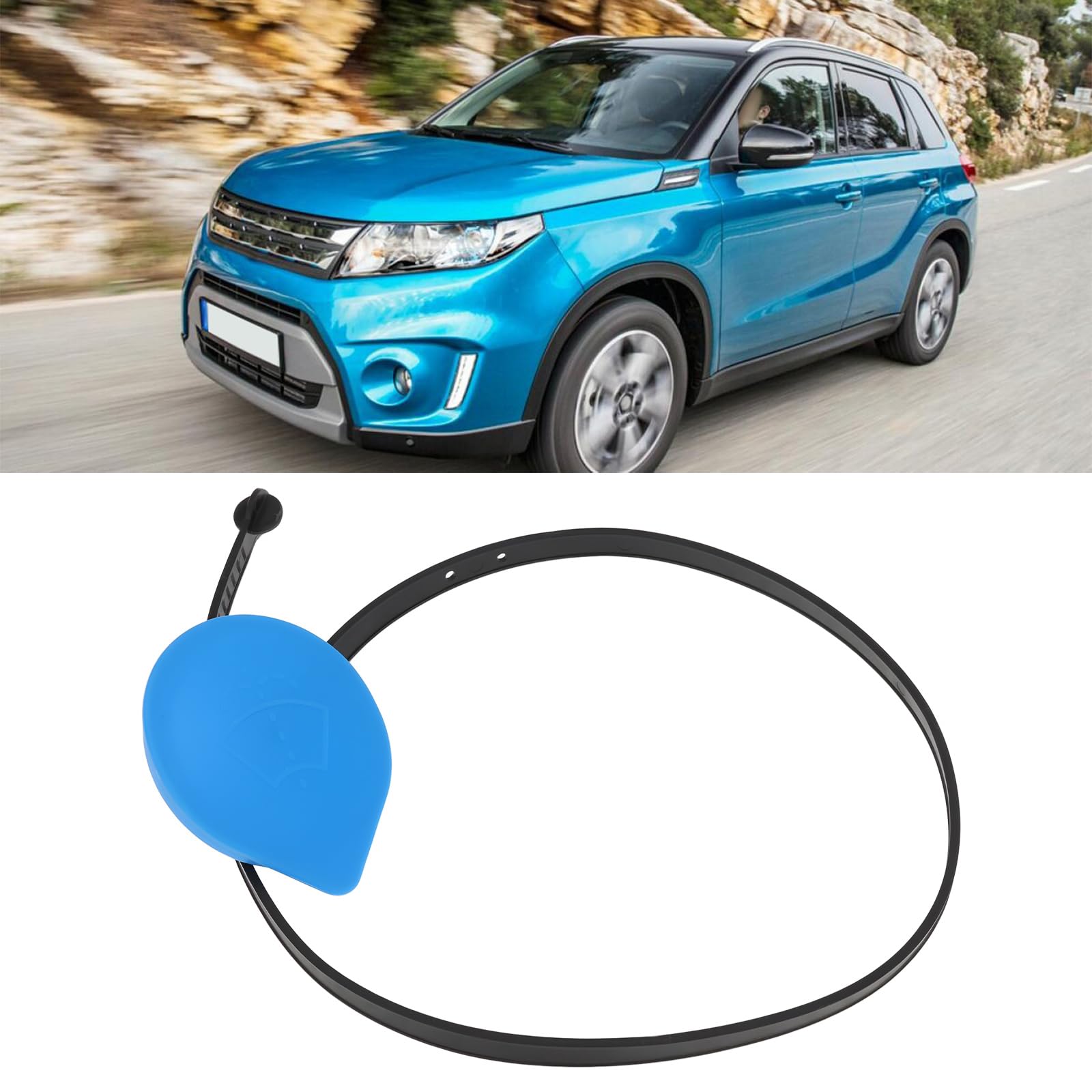 Zamiennik Korka Butelki Myjki Samochodowej The Lord of the Tools 38452-54P00 Kompatybilny z Suzuki Vitara 2015 W PRZEDNIEJ CZĘŚCI Z Wskaźnikiem