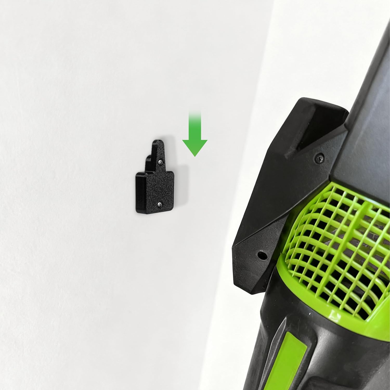 Wall Mount Hook for Greenworks 60V Leaf Blower – Garage Storage Hanger for Leaf Blower, Lawn Tool Organizer, Space Saving Hook