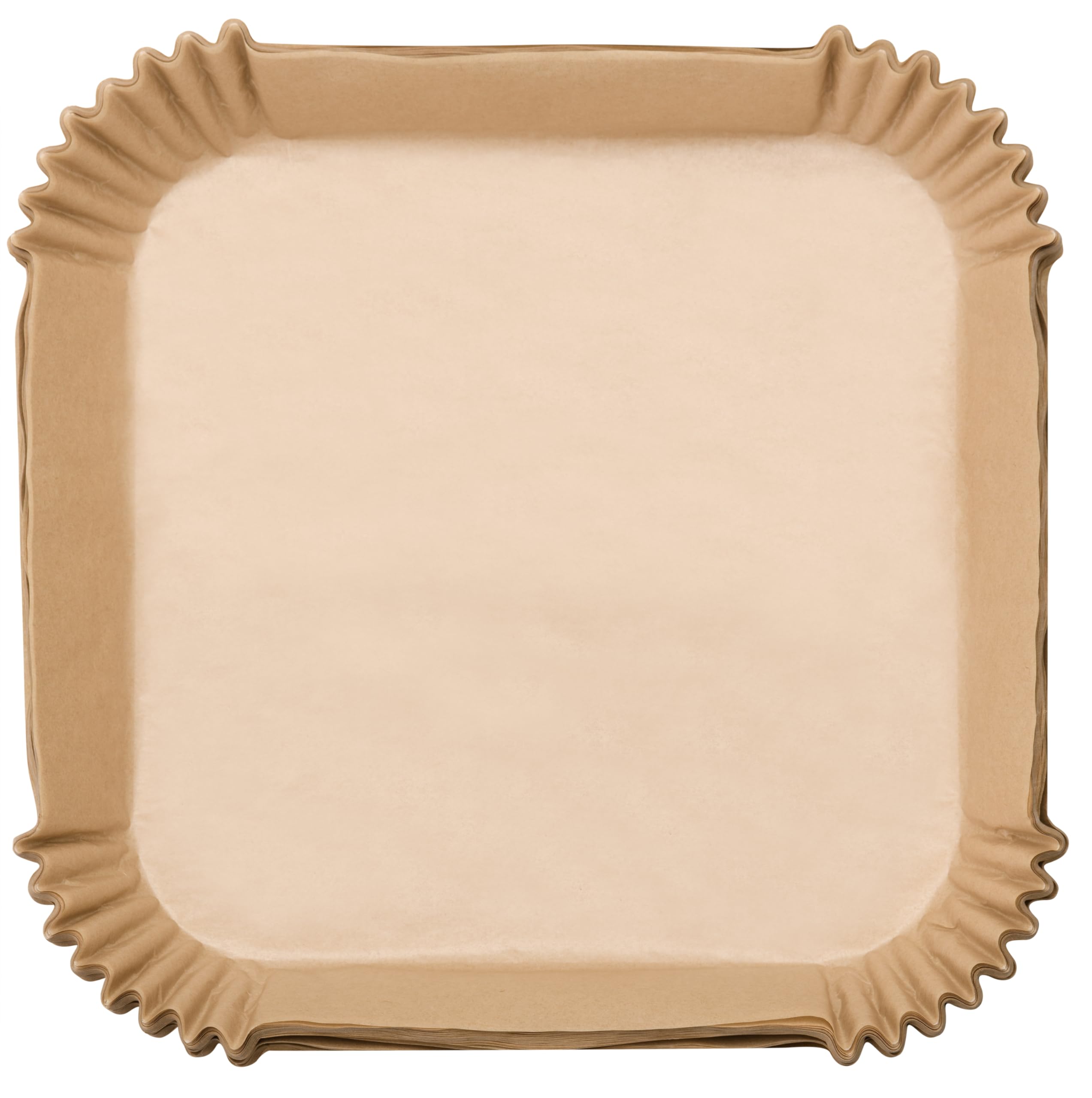 LEHMANN 100 sztuk papieru do pieczenia do frytkownicy na gorące powietrze z koszem o pojemności 4,5–8 l, kwadratowy 23–27,4 cm, nieprzywierający i odporny na olej, papier do pieczenia do frytkownicy