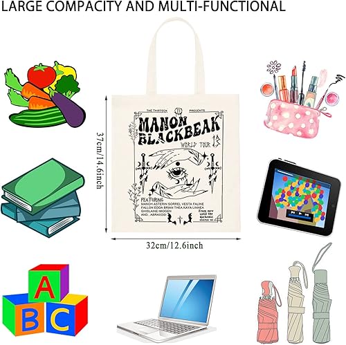 Miniatura 2 de Regalo temático del trono de Now Until The Darkness Claims Us - Bolsa de mano, regalo para lectores de cristal de ficción, Beige