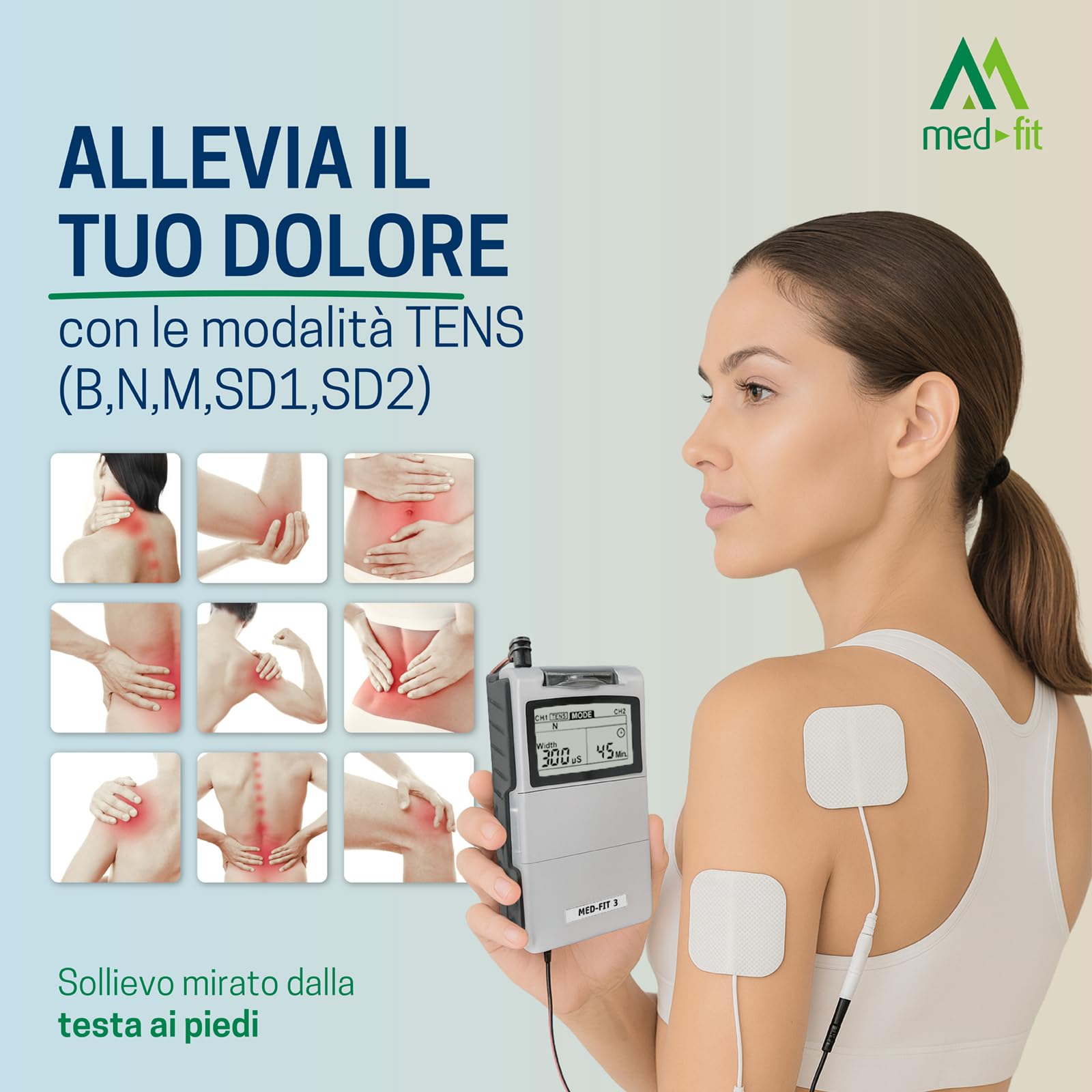 Med-Fit 3 Digital Dual Channel TENS Machine