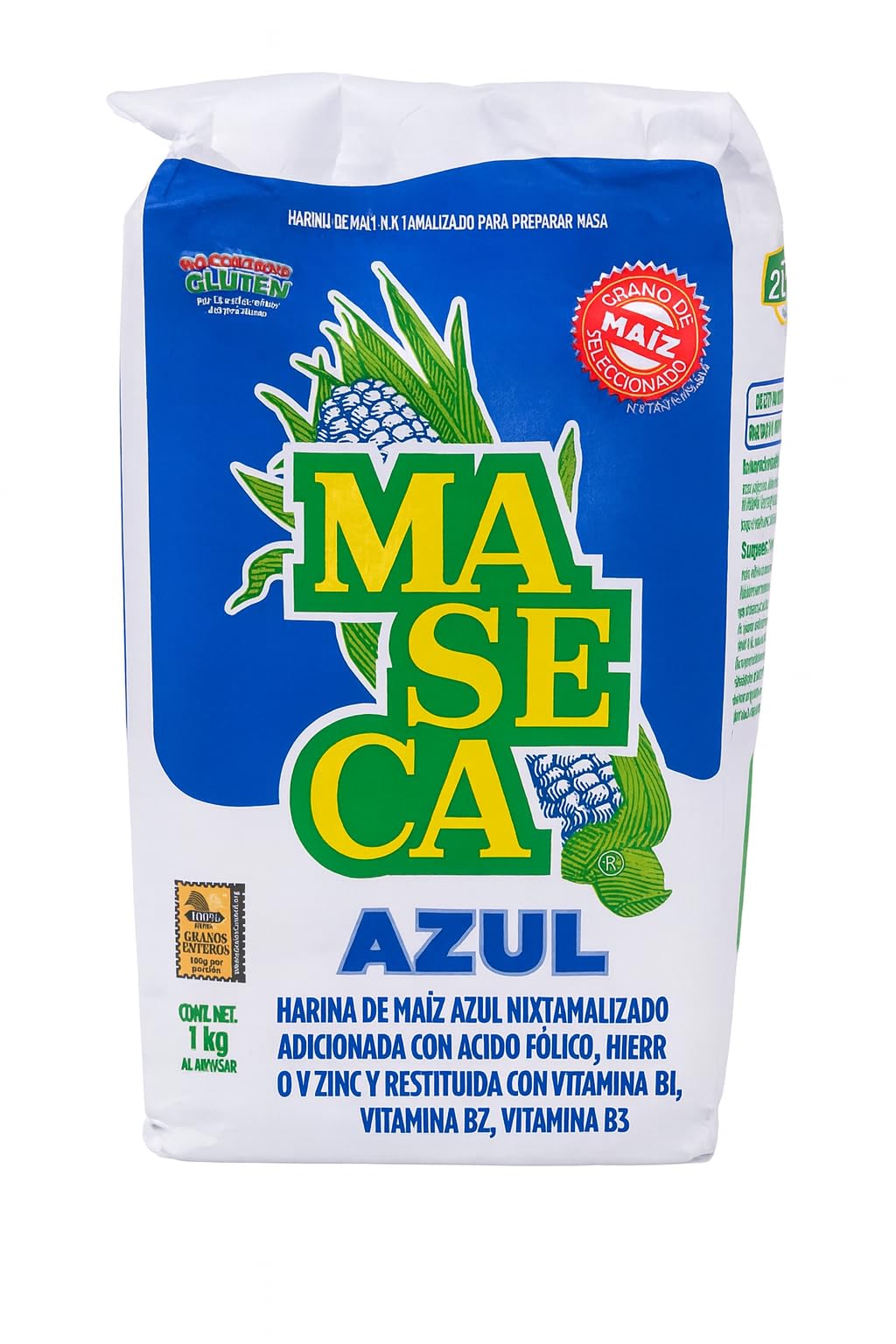 MASECA, Gluten Free Masa Flour Instant Blue Corn, 32 Ounces