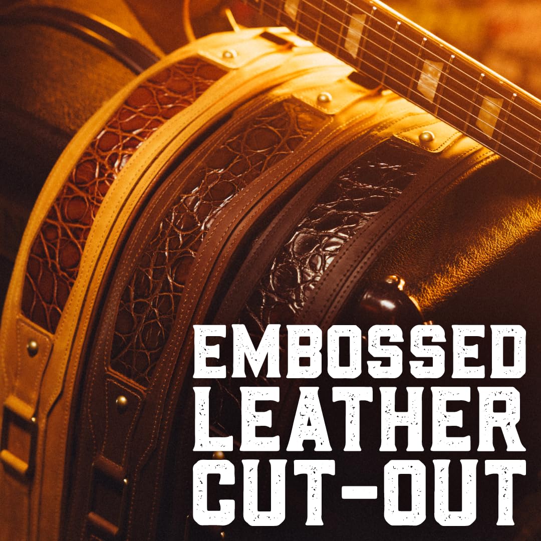 Levy's Correa para guitarra Leathers Apex Series de auténtica piel Crazy Horse