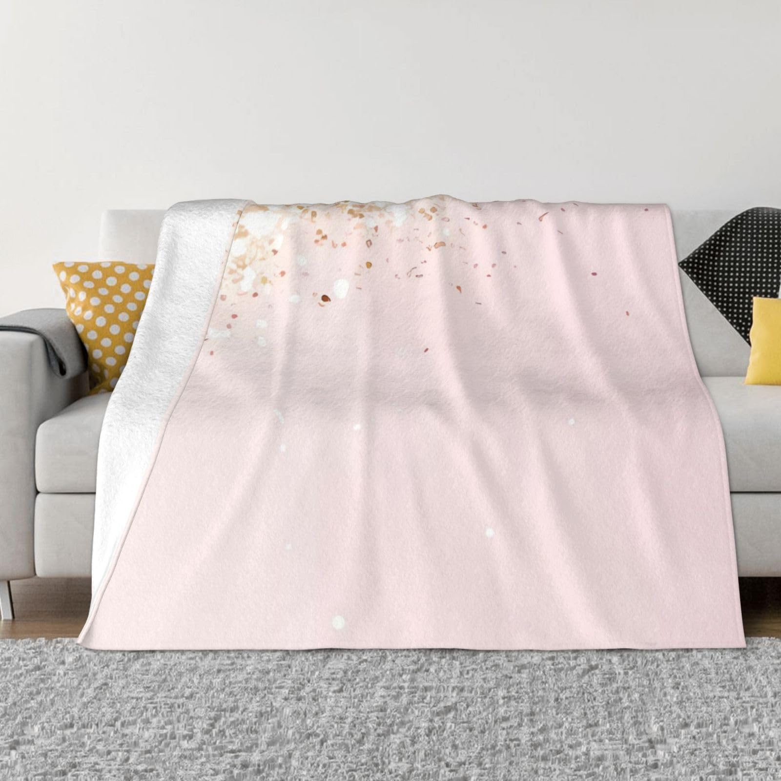 Couverture polaire or rose, le cadeau réconfortant idéal