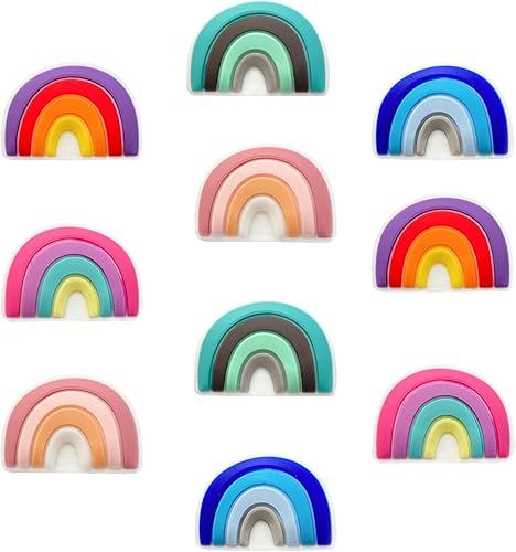 LAYOWT 10 cuentas de silicona de animales lindos para hacer joyas a pulseras cadena de bricolaje para joyería de bricolaje accesorios de cuentas LAYOWT 10 cuentas de silicona de animales lindos para hacer joyas a pulseras cadena de bricolaje para joyería de bricolaje accesorios de cuentas