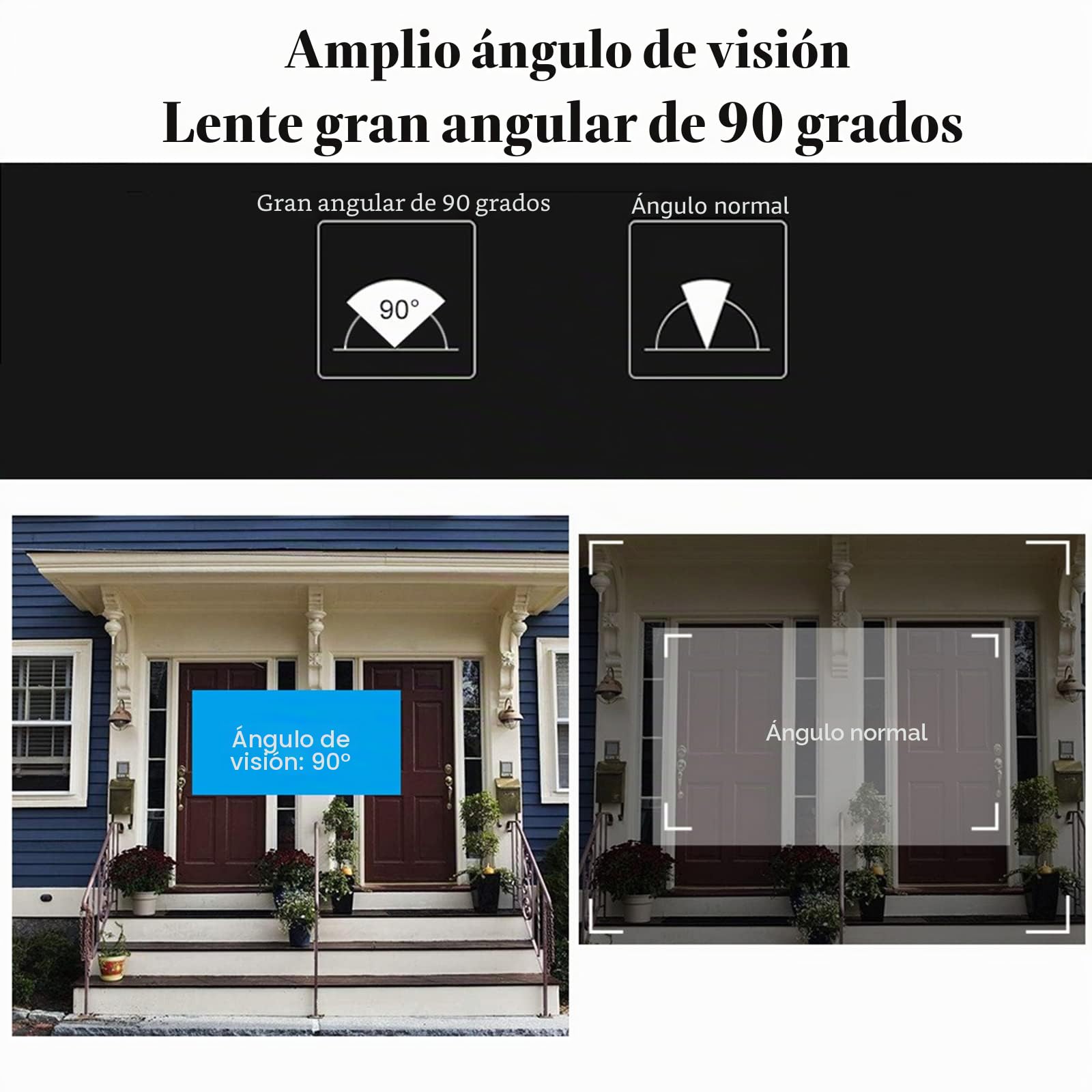 Mirillas Digitales para Puerta con Pantalla LCD de 2,8 Pulgadas, Visión Nocturna, Vigilancia Digital de la Puerta para la Seguridad Del Hogar