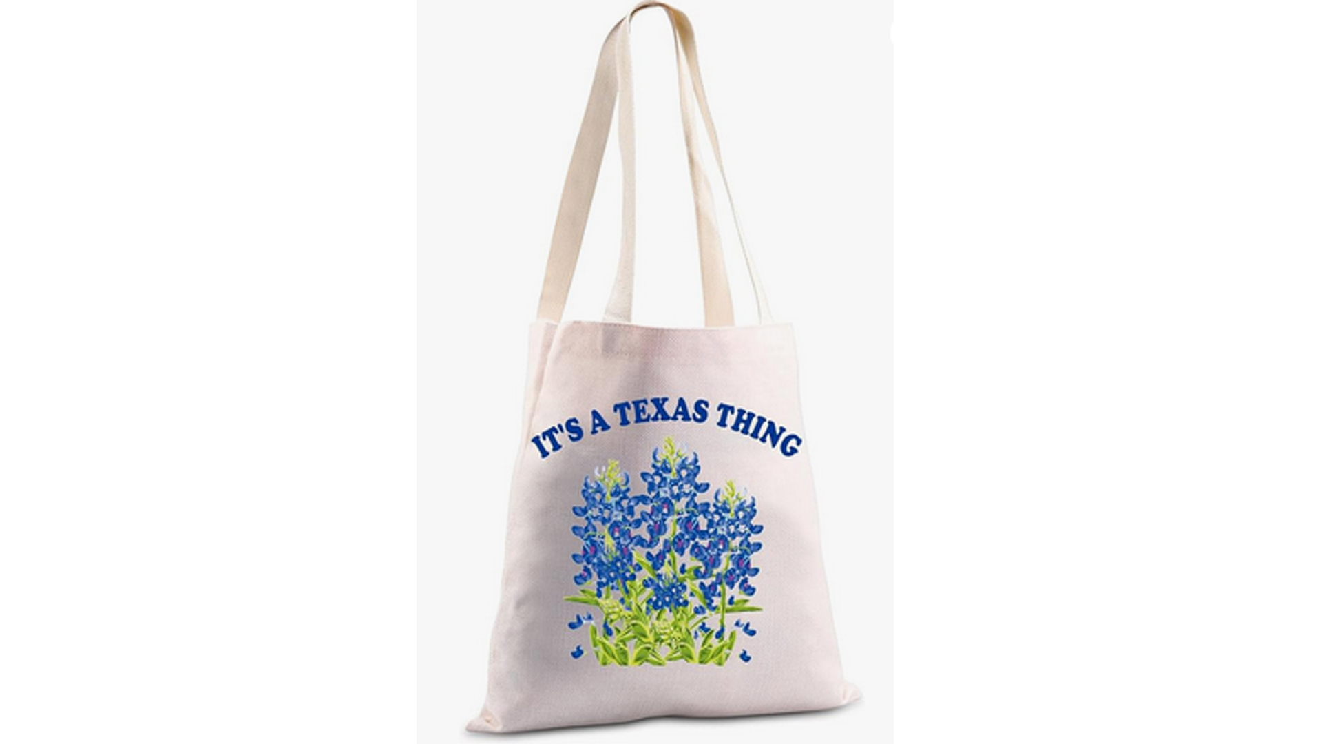 Bolso tote estilo Texas con diseño Bluebonnet y Yellow Rose miniatura 7