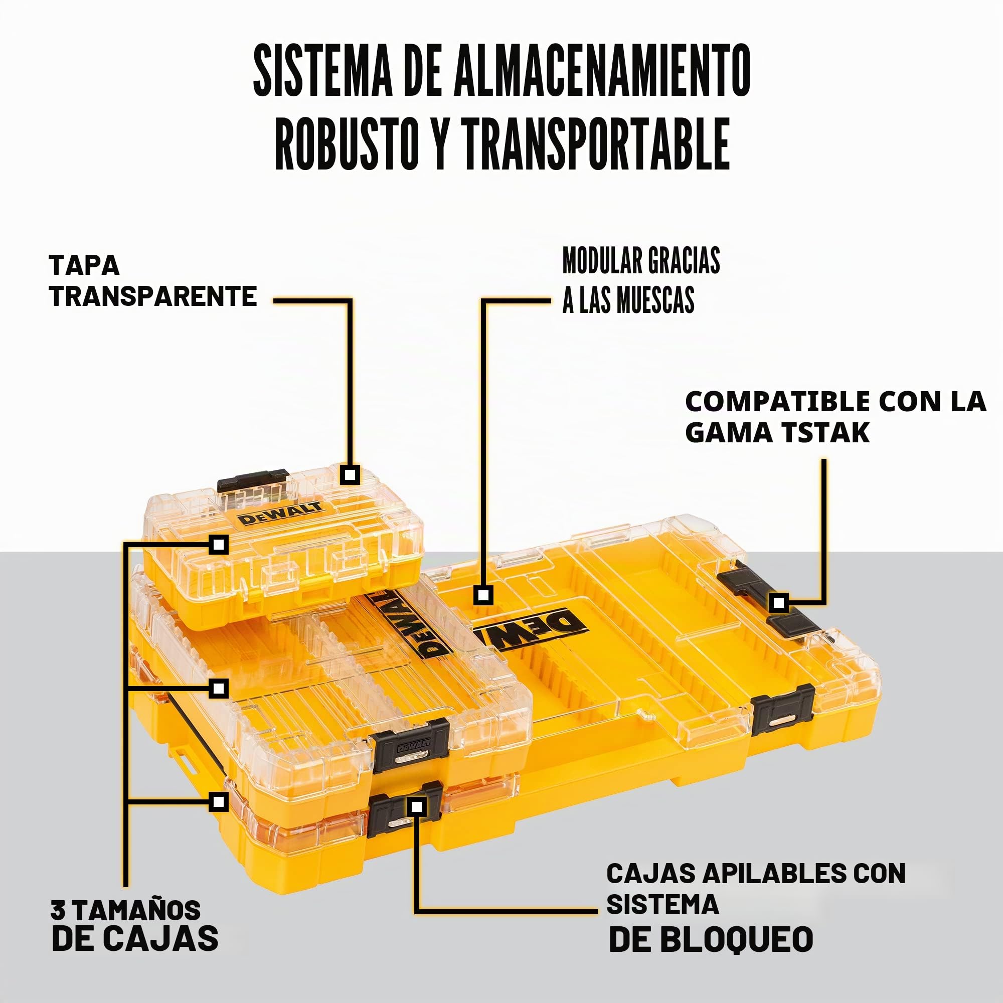 DeWalt DT70763-QZ - Toughcase: Juego de 85 piezas - Brocas y puntas para hormigón y metal - Para taladradoras y atornilladoras