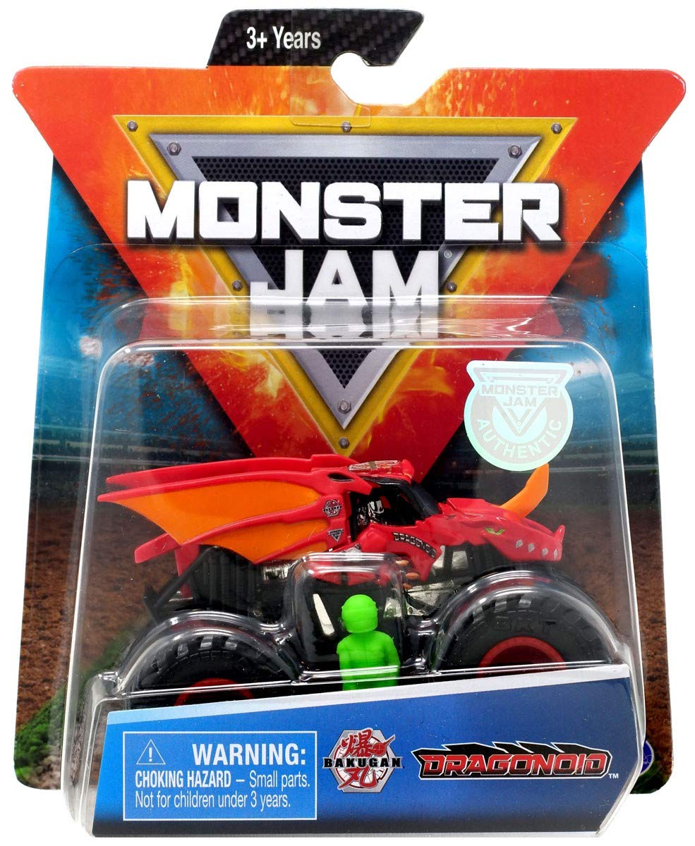 DieCast Monster Jam Dragonoid, [red] Includes Poster 1:64 Scale