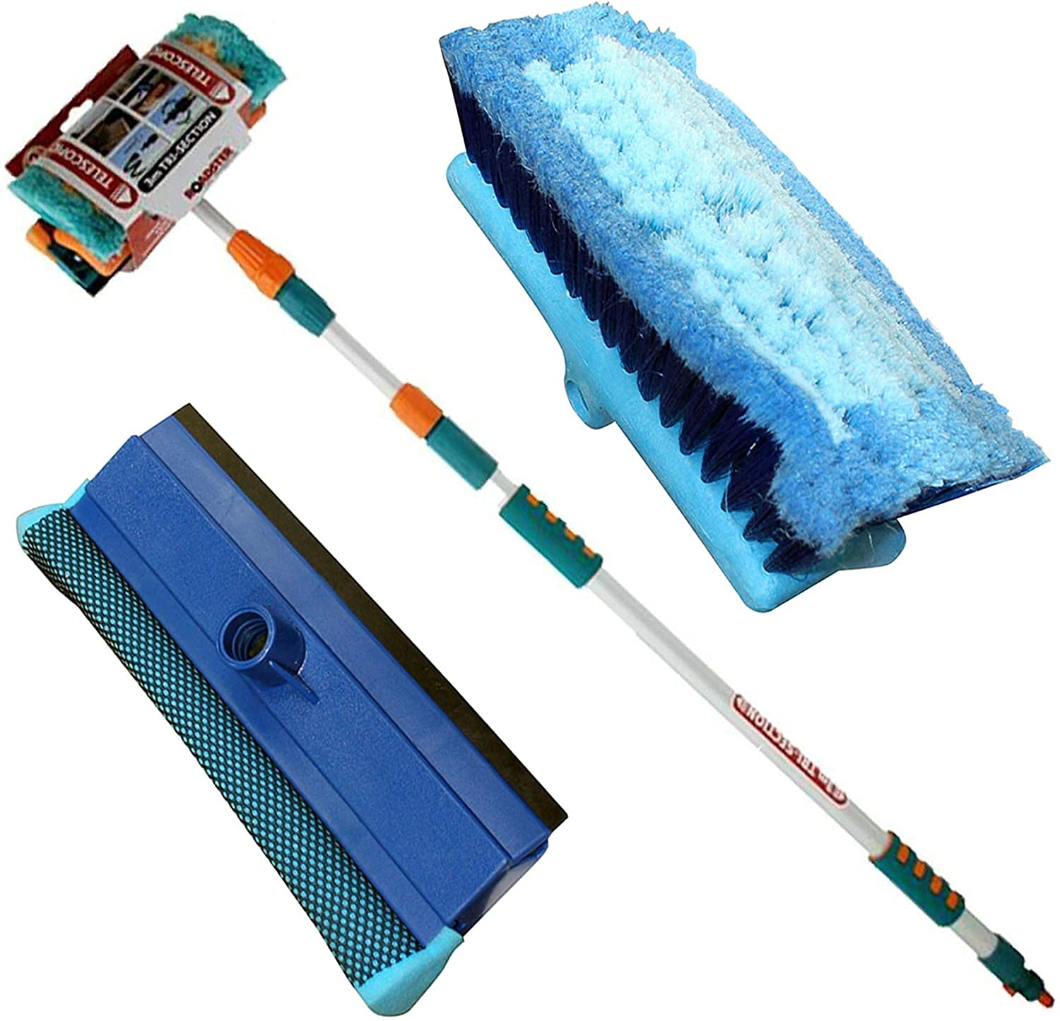 FCP 121 3M 9FT Aluminium Telescopic Water FED Window CAR Van WASH Brush  EXTENDABLE Makes cleaning faster and easier. : Amazon.co.uk: Automotive
