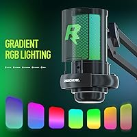 Vista 3 de Kit de micrófono para juegos USB para grabación, transmisión, podcast, micrófono de condensador con soporte de brazo de micrófono, filtro pop