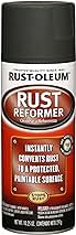 Rust-Oleum 248658 Stops Rust Reformer Spray Paint, 10.25 oz, Matte Black