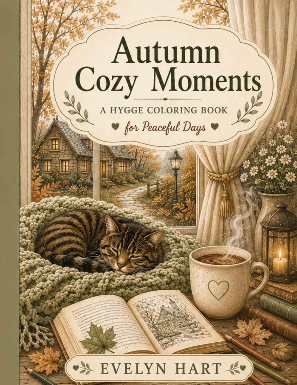 Autumn Cozy Moments: A Hygge Coloring Book for Peaceful Days (Cozy Hygge Collection)