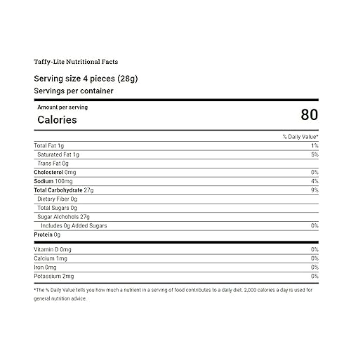 Miniatura 6 de Caramelo de agua salada de vainilla sin azúcar, bolsa a granel de 1 libra (16 onzas), envuelta individualmente, suave y masticable, sin nueces, sin