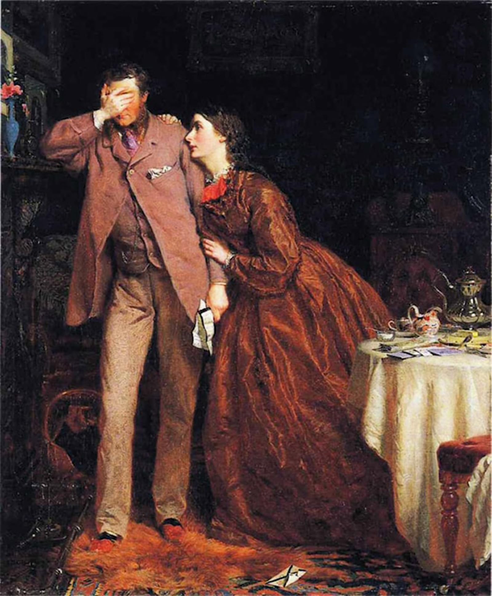 SERENDIPITP Vintage Picture Print on Canvas Wall Art Poster Woman's Mission: Manhood George Elgar Hicks Artwork Print Poster for Wall Decor 60x90cm