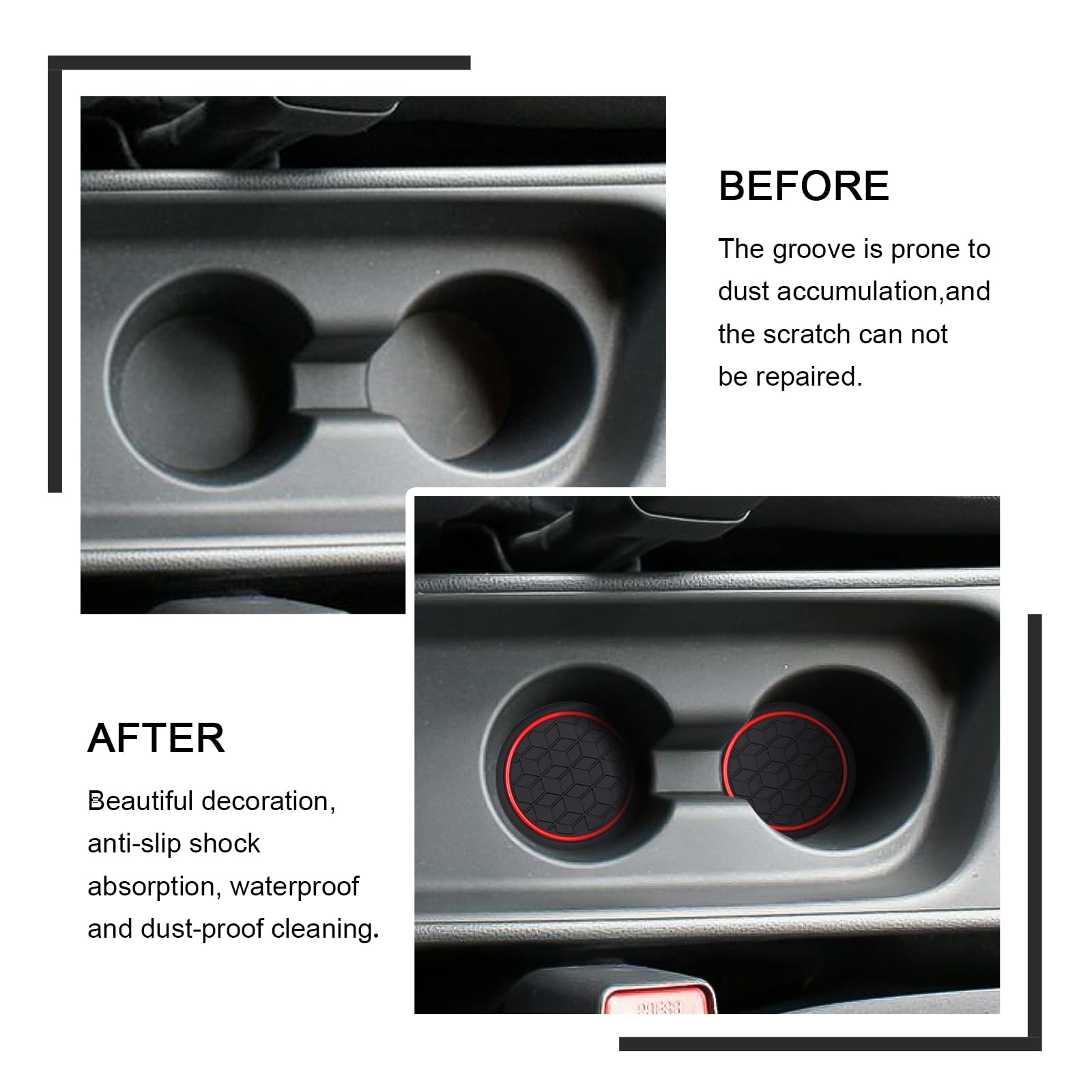 Tappetini Antiscivolo Per Toyota Yaris Cross 2021-2024 - Set Completo In Gomma Per Console E Portaoggetti - Foto 4