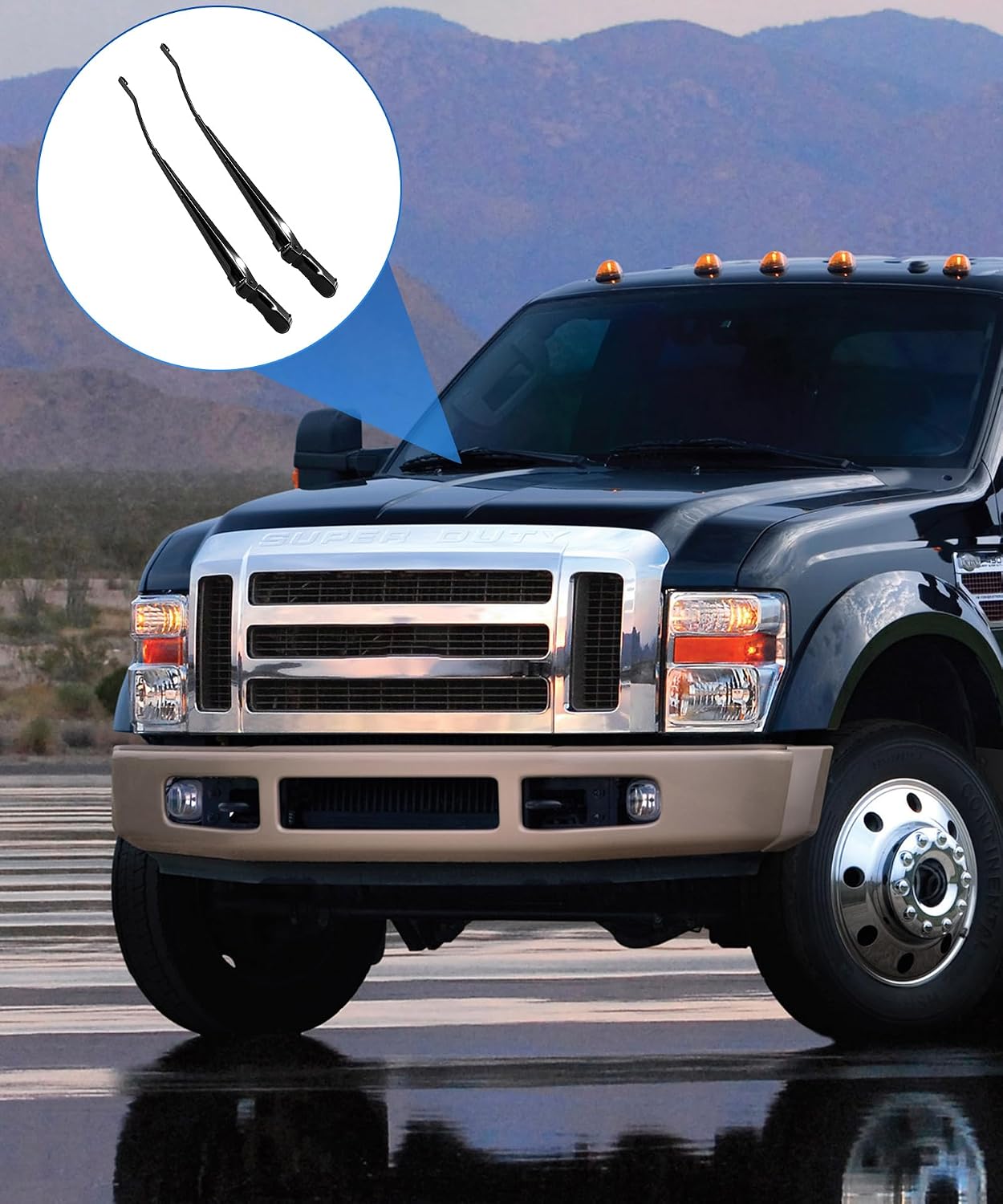 1 Pair 42647 42648 Front Windshield Wiper Arm Kit