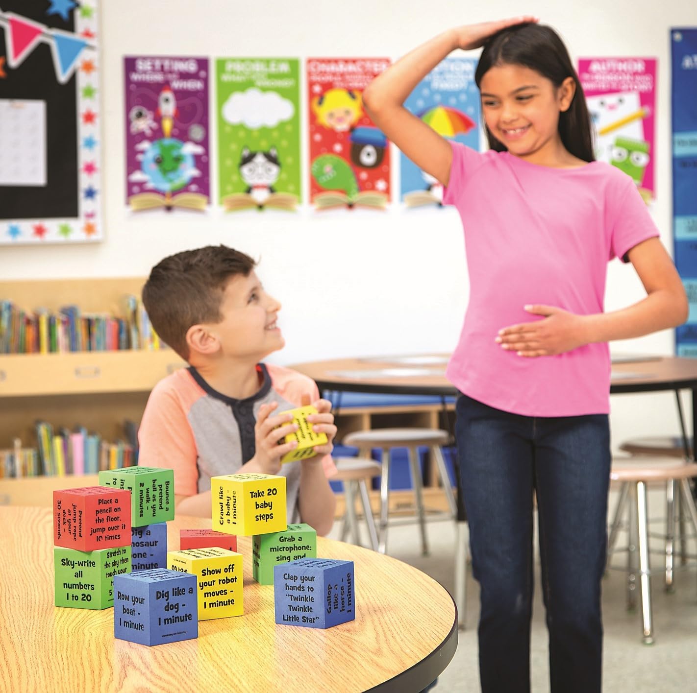 Classroom Brain Break Bundle - Grab & Go Brain Break Activities - 30 Pc. and Classroom Brain Break Activity Dice - 12 Pc.