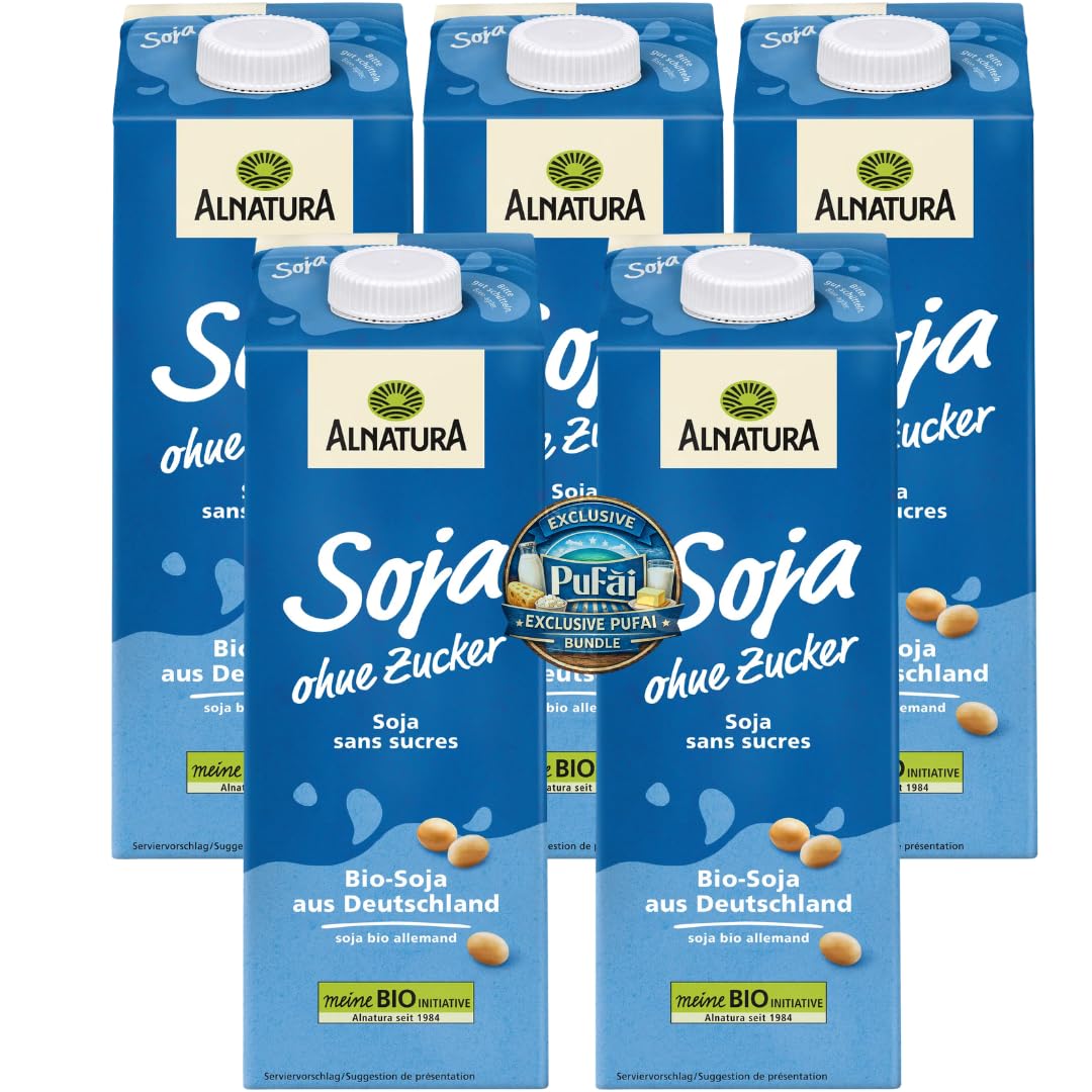 Alnatura Soja Drink ungesüßt SojaDrink 1000 milliliter x 5 Stück