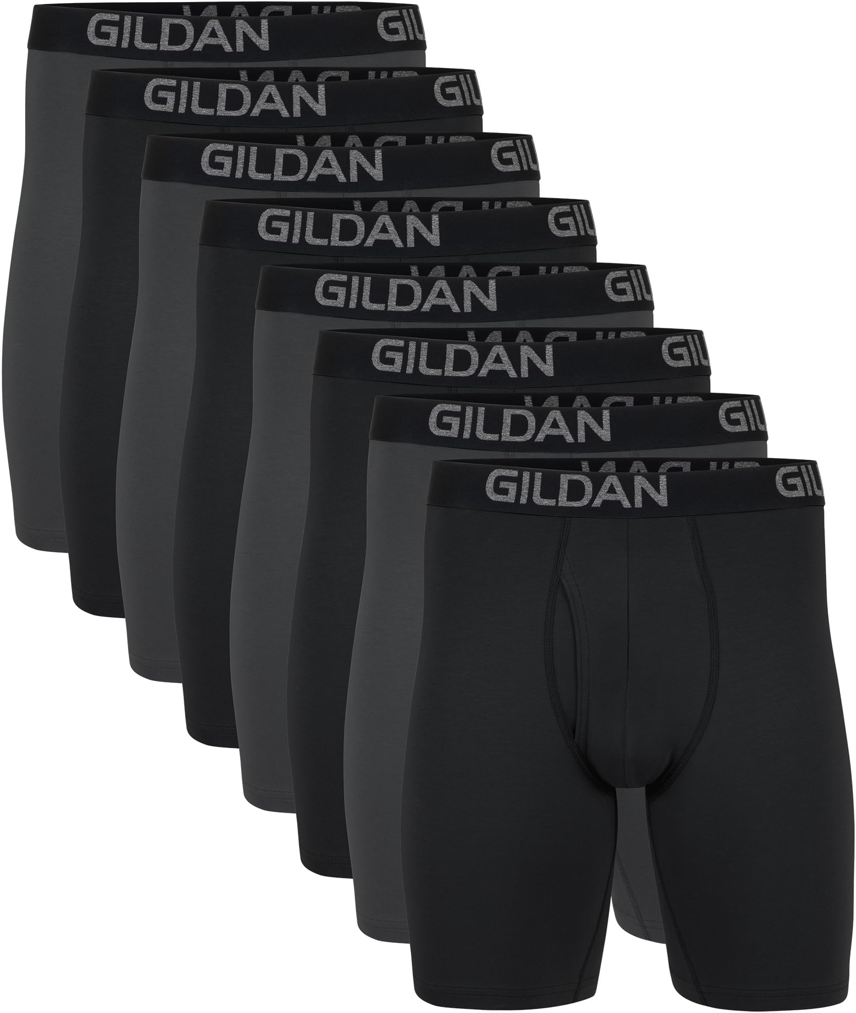 Gildan Men's Underwear Cotton Stretch Boxer Briefs, Multipack