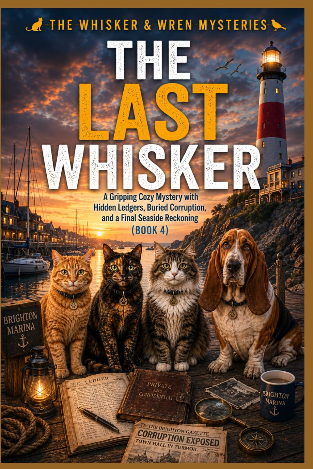 The Last Whisker: A Gripping Cozy Mystery with Hidden Ledgers, Buried Corruption, and a Final Seaside Reckoning (Book 4) (The Whisker & Wren Mysteries)