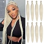 Beyond Beauty Braiding Hair pre stretched, Braids Synthetic Fiber Ombre Yaki Texture, Natural Easy Twist Braids Crochet Hair Hot Water Setting hair extensions