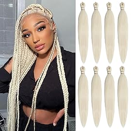 Beyond Beauty Braiding Hair pre stretched, Braids Synthetic Fiber Ombre Yaki Texture, Natural Easy Twist Braids Crochet Hair Hot Water Setting hair extensions