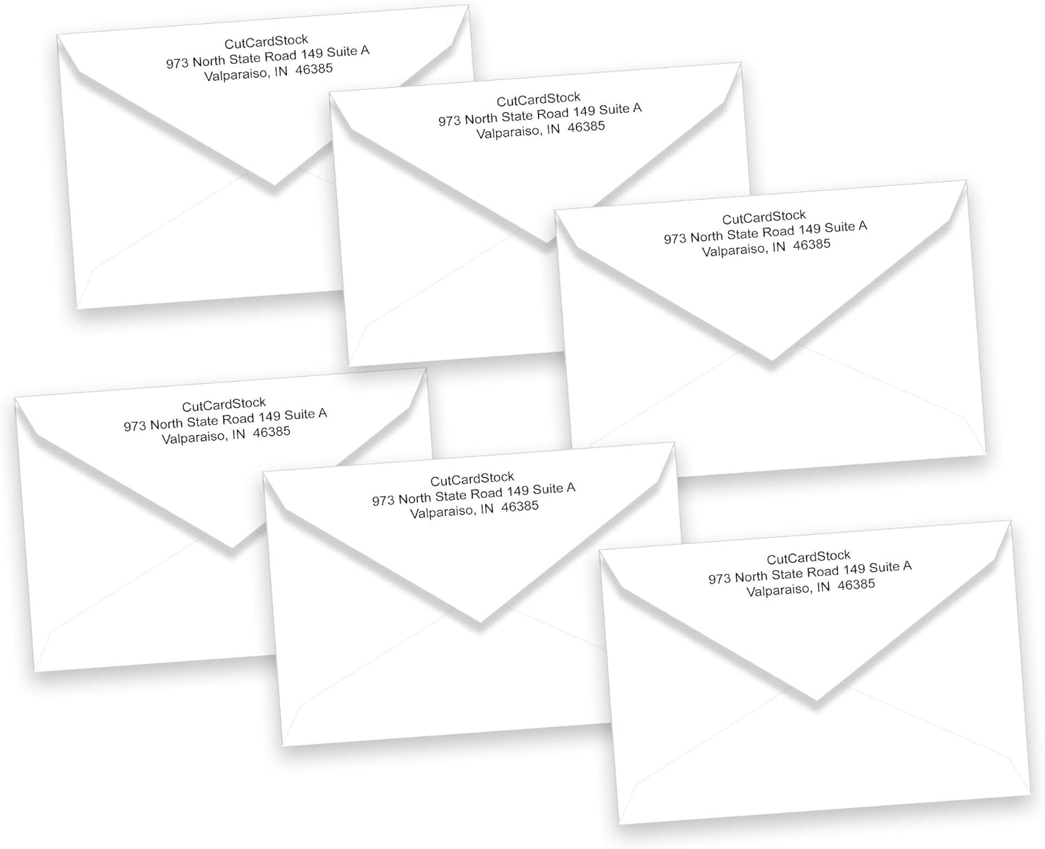 Custom Printed Return Address on Flap of A-1 4Bar RSVP Envelopes - Pointed Flap - Great for Response Cards, Wedding Invites, Event, Parties, Graduations, Showers, DIY, Etc. (White, 50 Pack)