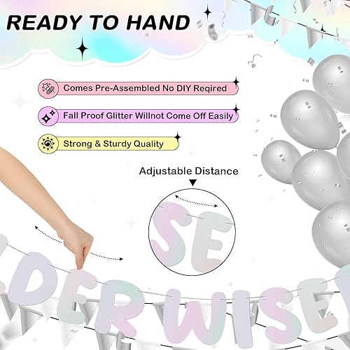 Miniatura 171 de Fulmoon Juego de 3 carteles de cumpleaños con purpurina para mujeres de 30, 40, 50, 60, 70, 80, cumpleaños, regalo (dorado)