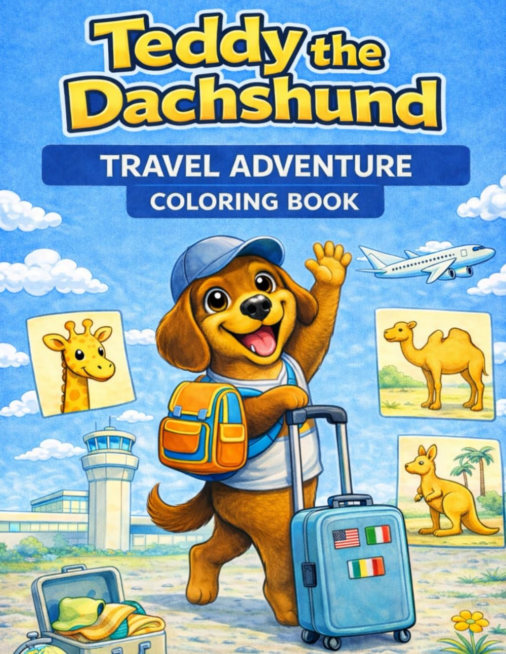 Teddy the Dachshund TRAVEL ADVENTURE Coloring Book (Teddy the Dachshund Coloring Books)