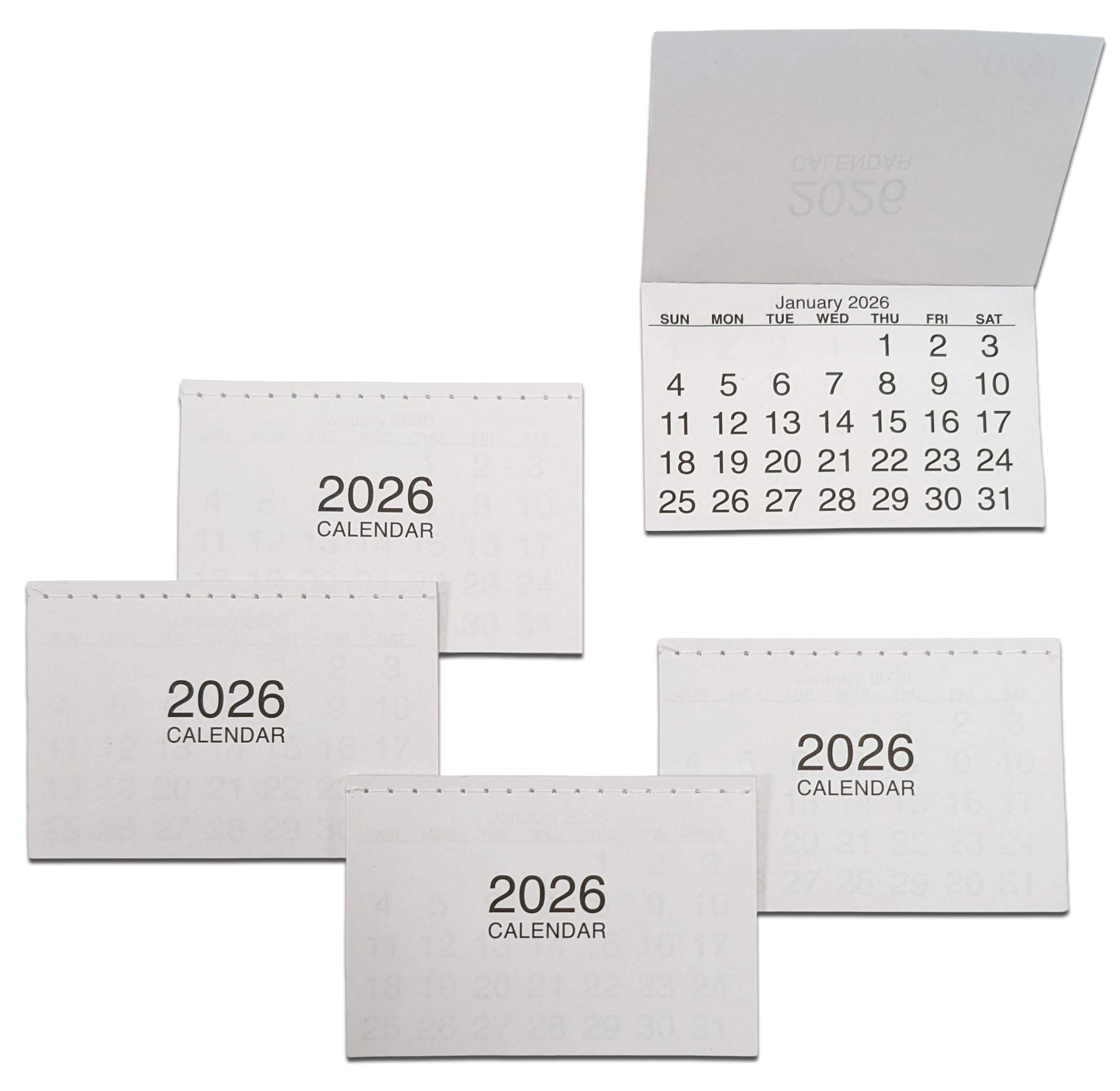2027 Calendar Tabs Handy Peel N Stick Mini White Month To View Tear Off Pads (50 Calendar Tabs)