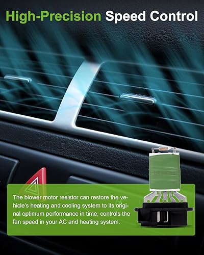 Miniatura 1202 de SCITOO Resistencia de motor de ventilador HVAC para 2008-2013 para Chrysler 300/2008-2016 para Town & Country/2008-2010 para Dodge Charger/2008-2018
