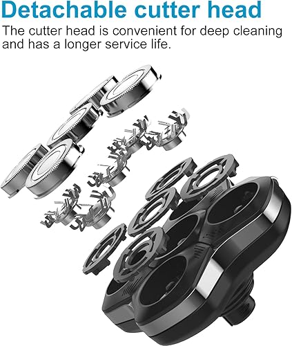 Miniatura 4 de Afeitadora profesional de cabeza calva, maquinilla de afeitar eléctrica para hombre más calvo, afeitadora de cabeza y cara masculina, recortadora de