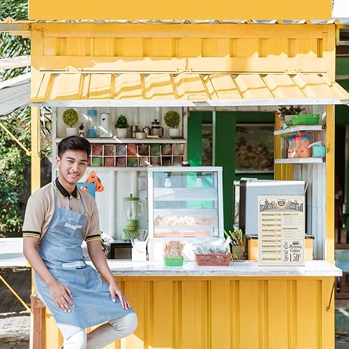 Miniatura 5 de 2 soportes acrílicos para letreros de acrílico con parte trasera inclinada, soporte de exhibición transparente para folletos, exhibición de