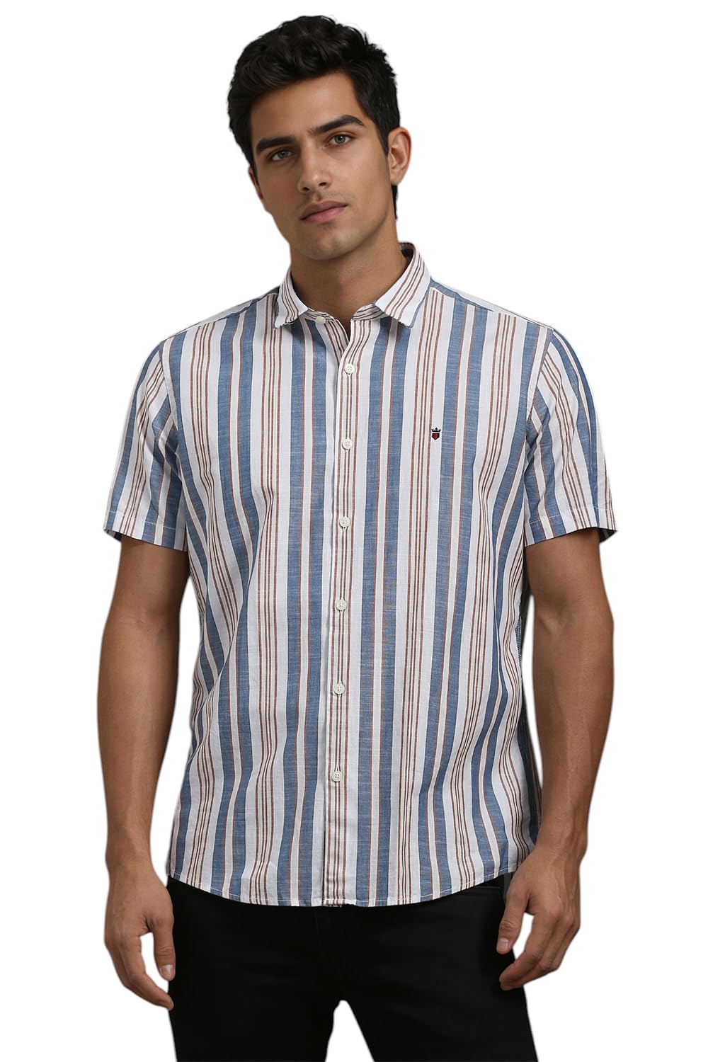 Men's Cotton Striped Slim Fit Shirt-image-32
