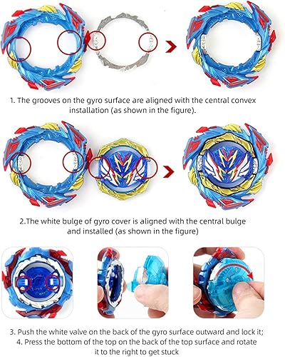 Miniatura 4 de Bey Burst Starter DB Booster B-193 Ultimate Valkyrie Lg.V'-9 Superking Juguetes de batalla Tops Gyro Juguete giratorio Brust (B-193)