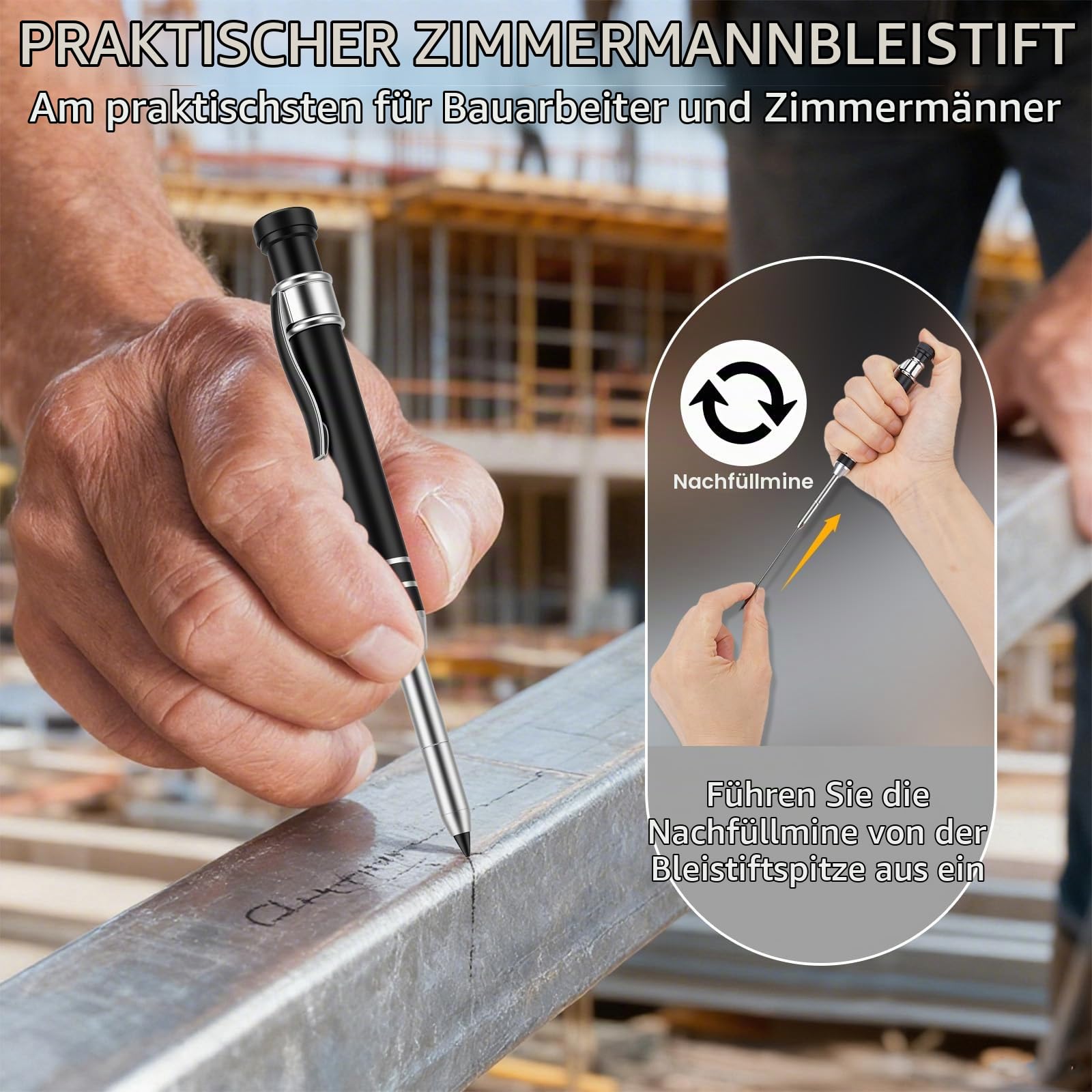 Tieflochmarker Set mit Schützender Aluminiumlegierung-Spitze